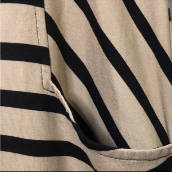 J.McLaughlin Beige Stripe Midi Dress - Picture 7 of 8